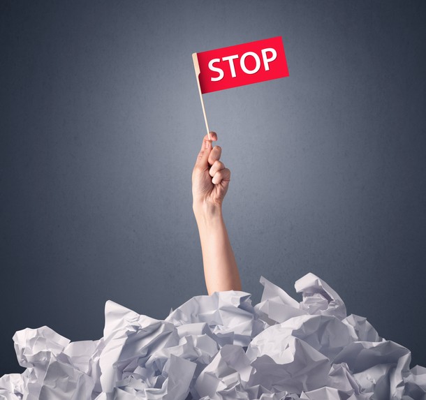 Drapeau "stop"